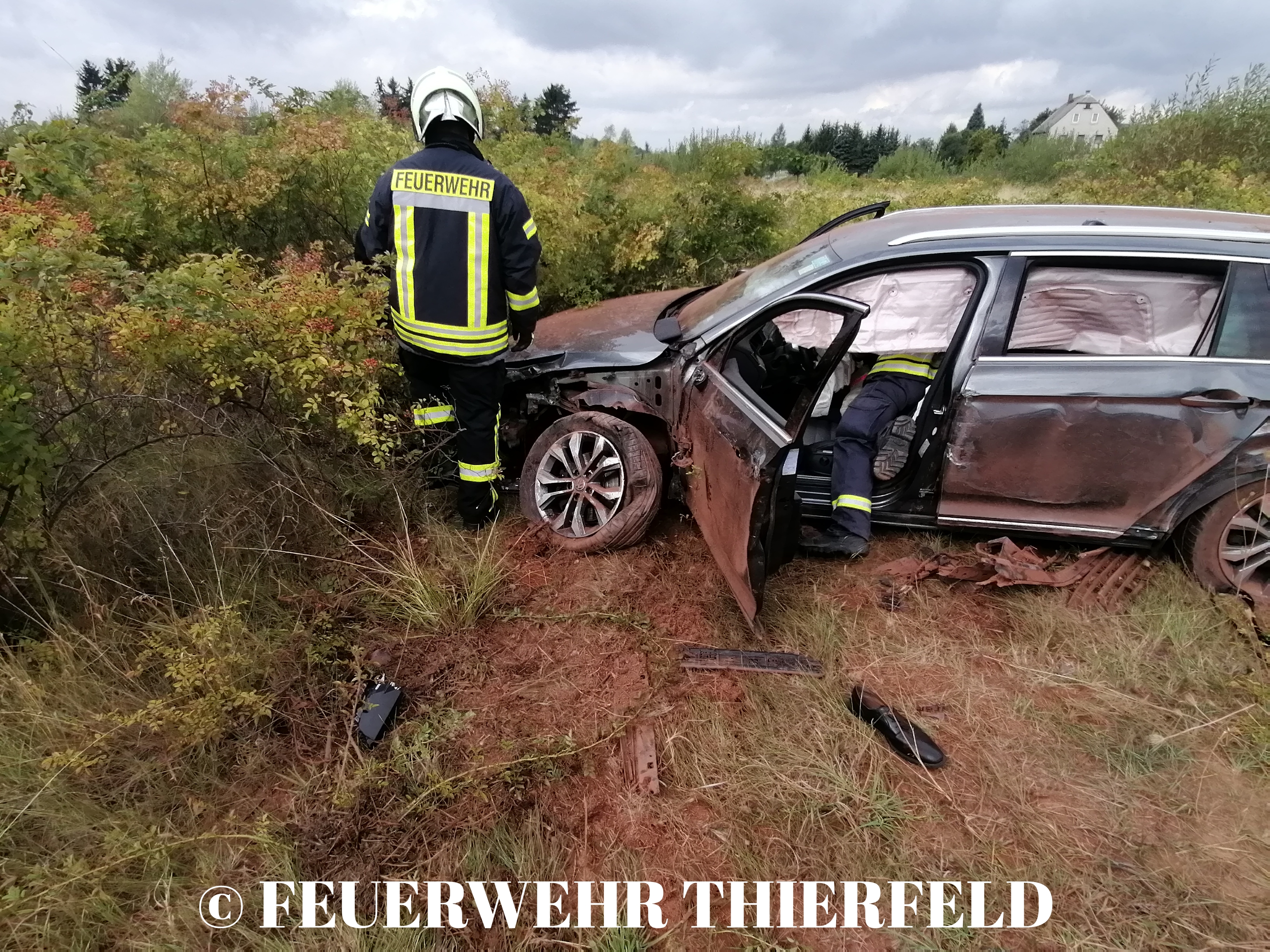 Einsatz 32: TMR1 – A72 Richtung Hof, in der Abfahrt Zwickau Ost Verkehrsunfall