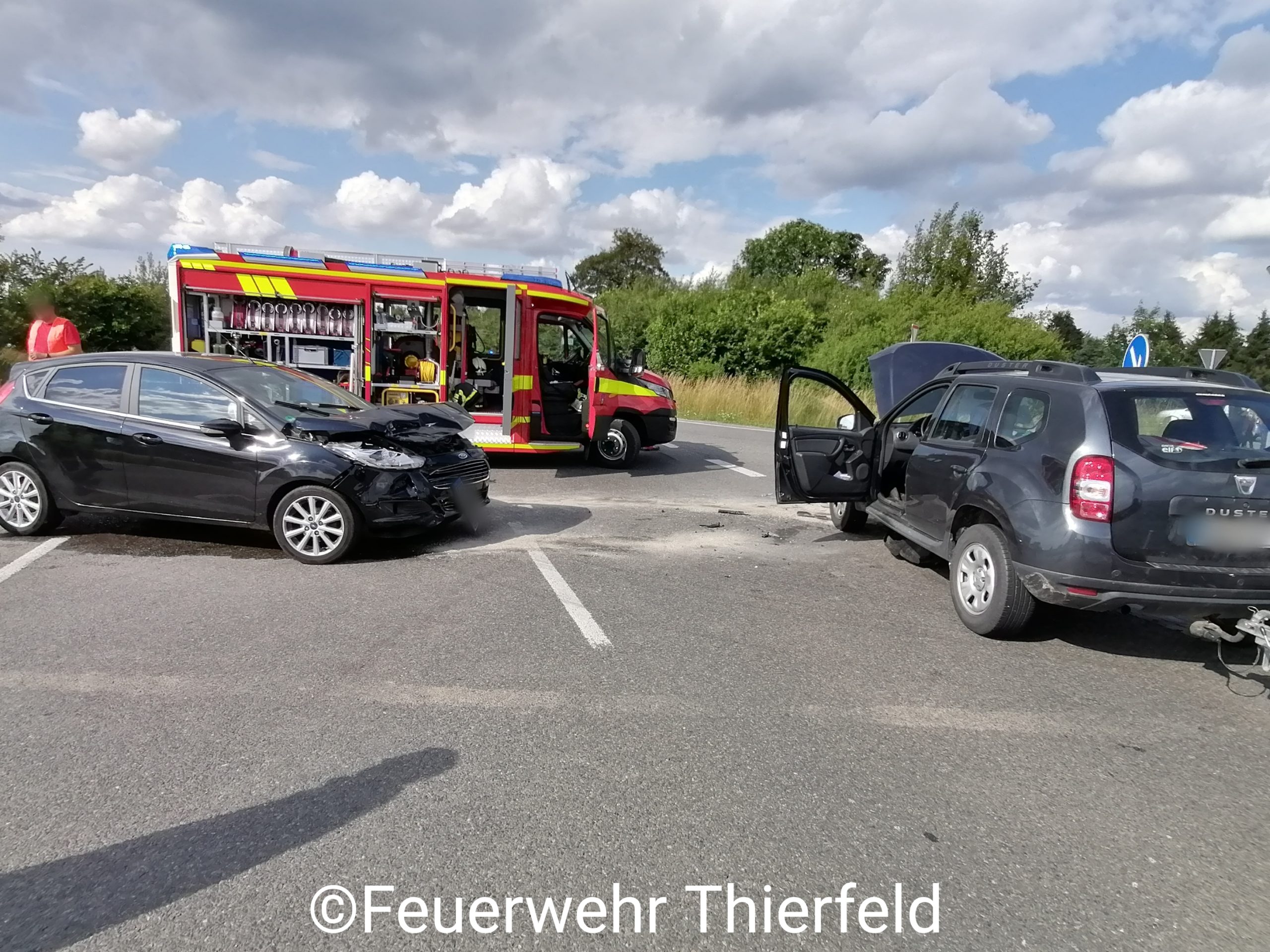 Einsatz 12: – TMR1 Verkehrsunfall S255 am Abzweig Raum