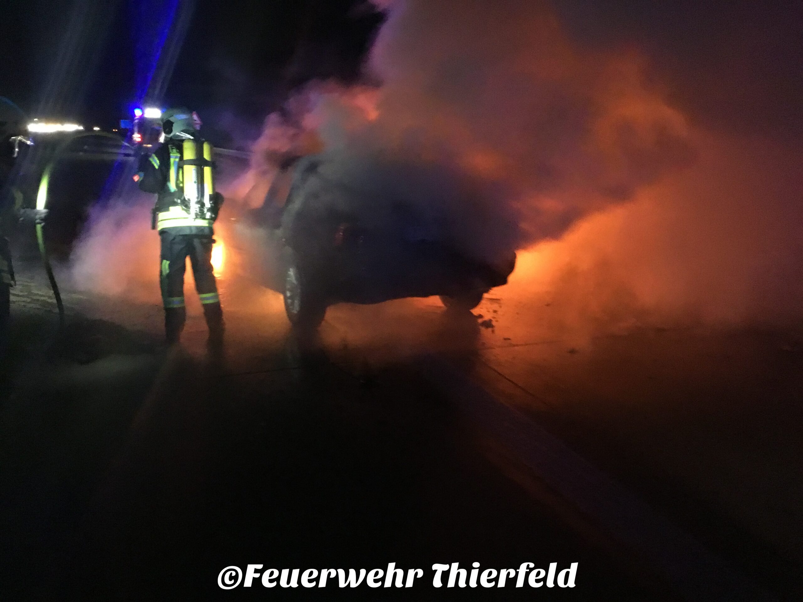 Einsatz 24/22: Brand – 2 PKW auf A72